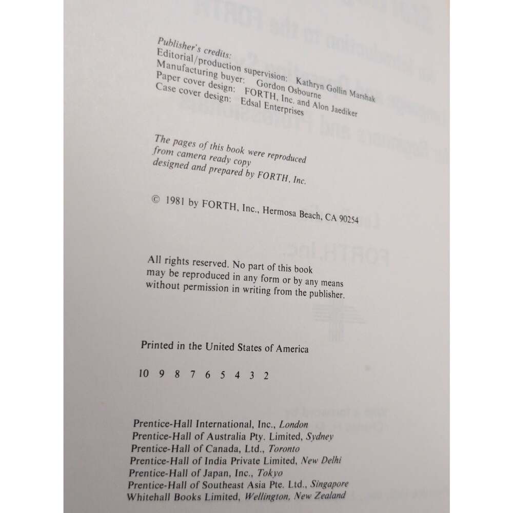 1981 Starting FORTH An Introduction to the FORTH Language and Operating Systems - Picture 8 of 14